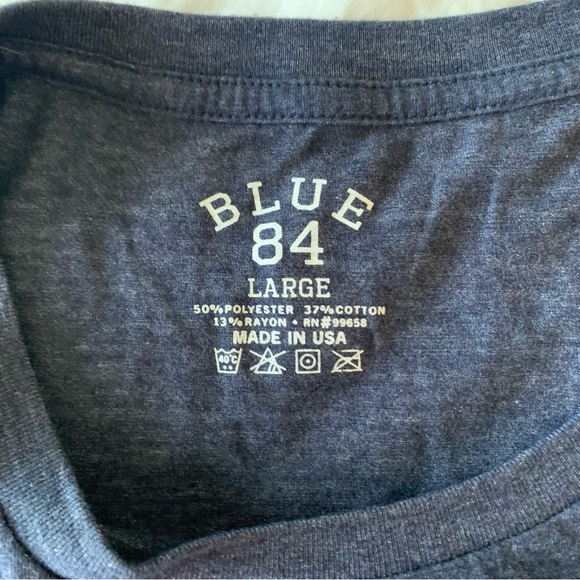 BLUE 84 BYU “Y” Fitted Women’s T-shirt Size L Navy Blue Like-new Condition - Picture 3 of 3